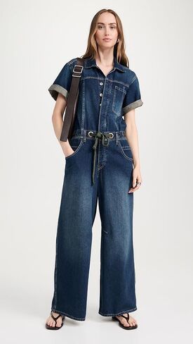 Free People Women's Edison Wideleg Coveralls in Saudi Arabia