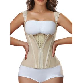 YIANNA Waist Trainer for Women for Tummy Control Sports, Workout Hourglass Vest Waist Cincher with Adjustable Shoulder Strap