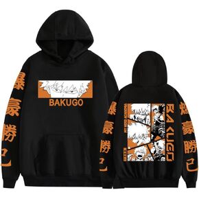 Bakugou Katsuki Cosplay Clothes Hoodies Women Academia Katsuki Bakugo Sweatshirt Pullover