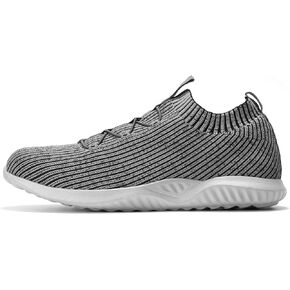 Furuian EnduraComfort Steel Toe Shoes for Men Women Wide Comfortable Lightweight Slip On Safety Shoes Indestructible Work Shoes Cozy Lounging Walking Sneakers Stee Toe