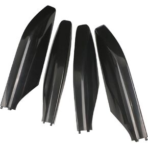 Roof Rack Rail Leg End Cover Shell 4pcs (Painted Black) Compatible with Toyota Land Cruiser Prado 120 Lexus GX470 2003-2009 Replaces 63491-60060 63492-60040 63493-60060 63494-60050