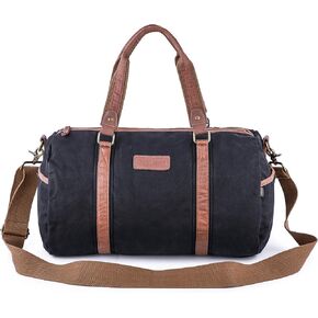 Gootium Duffle Bag - Canvas Travel Duffel Weekender Shoulder Bags Gym Tote, 28L, Army Green