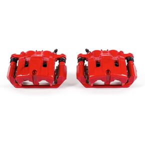 Power Stop Front S3102 Pair of High-Temp Red Powder Coated Calipers For Acura TL 2009-2014, Acura TLX 2015-2020, Honda Ridgeline 2006-2014 [Model Specific]