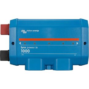 Victron Energy Lynx Power In Battery Connector - Modular M8 DC Bus Bar with 4 Connections for Batteries, Loads, or Chargers - Supports Cables up to 22mm ⌀ - Part of Lynx Distribution System