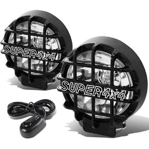 DNA MOTORING FL-6-U+SW-SM-BK 6" Round Fog Lights w/Switch in Kuwait