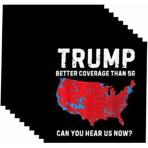 10 Pack Trump Better Coverage Than 5G Can You Hear us Now Stickers Laptop Bumper Decal Window Waterproof Car Stickers