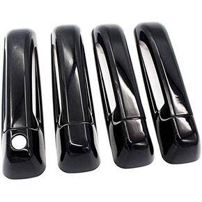Gloss Black Side Door Handle Cover Covers Compatible with 10-18 RAM 1500+2500+3500
