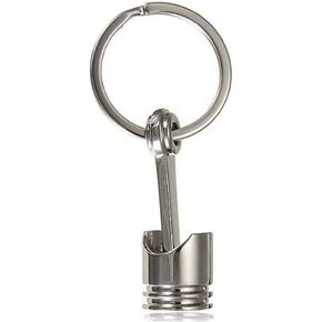 Internal Combustion Auto Engine Piston Car Pendant Alloy Keychain Key Ring
