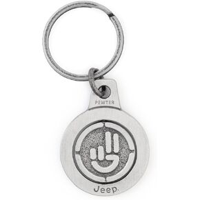 Jeep Wave Custom Pewter Rotating Keychain