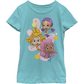 Nickelodeon Bubble Guppies Group Girls Short Sleeve Tee Shirt