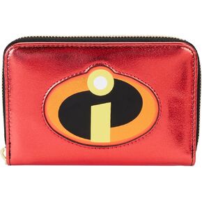 Loungefly The Incredibles 20th Anniversary Metallic Zip Around Wallet