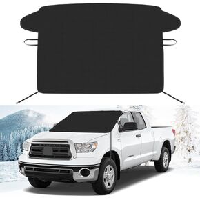 Kairiyard Windshield Cover for Ice and Snow, 600D Oxford Fabric Windshield Snow Cover for Car, Truck, SUV, Waterproof Winter Windshield Snow Cover (86.6 x 57.1inch)