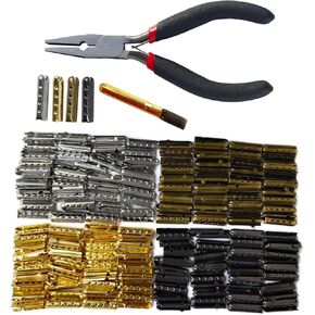 200Pcs Shoelace Aglets, Pliers for installing Metal Shoelaces Heads, Shoe lace Tips, 4 Colors Bullet Shape String Ends Attach to Sneakers Canvas Hoodies Beach Pants DIY Reparing Kit