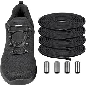 2 أزواج من أربطة الأحذية المرنة بدون ربطات عنق لأحذية تدريب الجري Skechers استبدال أربطة الحذاء المطاطية القابلة للتمدد