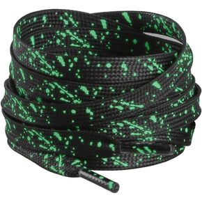 JBM 2 Pair Flat Shoe laces 5/16" Wide 47"-63" Length Shoelace for Sneakers and Athletic Shoe