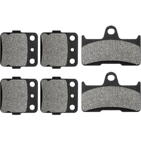 Front and Rear Brake Pads for Yamaha Grizzly 660 4x4 YFM 660 YFM660 YFM660F YFM660FA YFM660FG YFM660FGH YFM660FH 2002 2003 2004 2005 2006 2007 2008