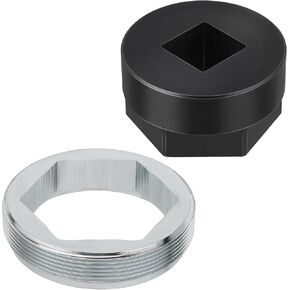 Steering Stem Bearing Holder Nut & Tool for Yamaha YFZ450 Banshee Grizzly Raptor Big Bear Warrior Wolverine Kodiak Bruin Timberwolf 350 400 450 550 600 660 700