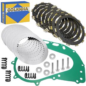 Clutch Kit & Friction Steel Plates Gasket Compatible with Suzuki DR650 DR650SE 1996-2022#09116-06203 21441-37400 21442-37401
