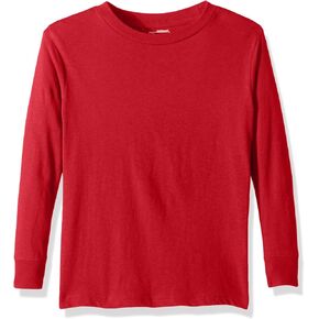 Puma Men's City Long Sleeve Blank Tee, Youth Large, Red