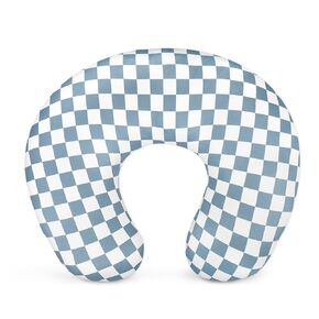 DILIMI Nursing Pillow Cover, Stretchy Removable Case for Breastfeeding Pillows, Ultra Soft Comfortable Slipcover for Baby Girl and Boy, Light Brown Checkerboard