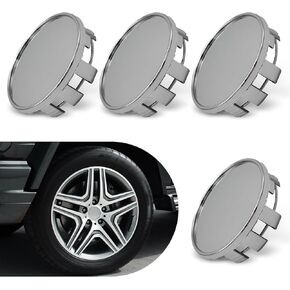 4 PCS Car Tire Hub Center Cap, Scratch-Resistant Central Hubcap Replacement Parts, 2.13" x 0.6" Snap-in Vehicle Rim Hub Caps Accessories, Suitable for Most Car (Black)