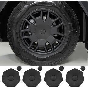 4PCS Wheel Center Hub Caps Cover for Tesla Cybertruck 2024 Wheel Caps for Cybertruck Accessories,Removable ABS Center Hub Cover,Easy to Install Rust Dust Resistant Reduce Drag and Noise