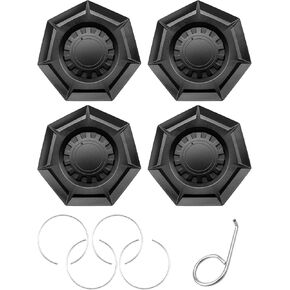 Waterproof Wheel Center Caps Fit for Tesla Cybertruck 2023 2024, 4Pcs Dustproof Wheel Hub Cap Cover, Black