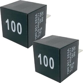 2-Piece Set 100# 7M0951253A Relay - 12VDC 70A 4 Pins for Audi & VW - High-Power & Multi-Purpose