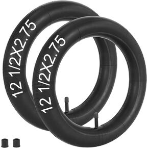 RUTU 12.5x2.75 12.5x2.50 Dirt Bike Inner Tube for MX350 MX400 Rocket Electric Scooter Stroller X-Treme X-560 eZip E-500 E-750 E-900 12.5x2.25/2.50/2.75 Tube TR13 Straight Valve 2 Pack