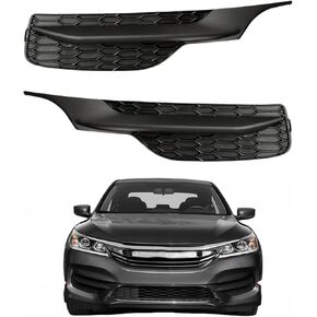labwork Front Bumper Fog Light Cover Driver Left Side and Passenger Side Replacement for Honda Accord 2016-2017 1102T2FA51 71112T2FA51