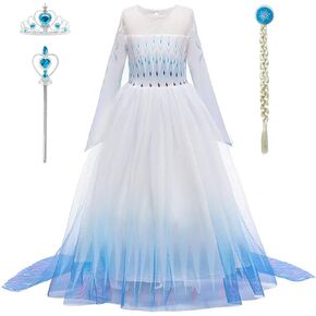 LZH Little Girls Dress Princess Fancy Dresses Outfits Pants Long Sleeve Dress up+Accessories
