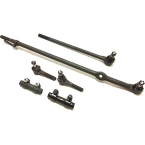PartsW - 6 Pc Suspension Kit for Bronco, F-100, F-150, F-250 & F-350 (1980-1996) - Tie Rod Ends, Adjusting Sleeves & Steering Components