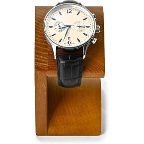 Solid Wood Watch Display Stand T-bar Watch Stand Jewelry Holder Stand Watch Holder Organizer For Men And Women Dark Color