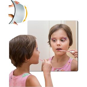 Wall Mirrors for Bedroom Door,Unbreakable Full Length Wall Mirror Tiles,shatterproof Mirror for Kids 1pack 8"x8" Workout for Home Gym Body,Closet Mirror Wall,Home Gym Mirror