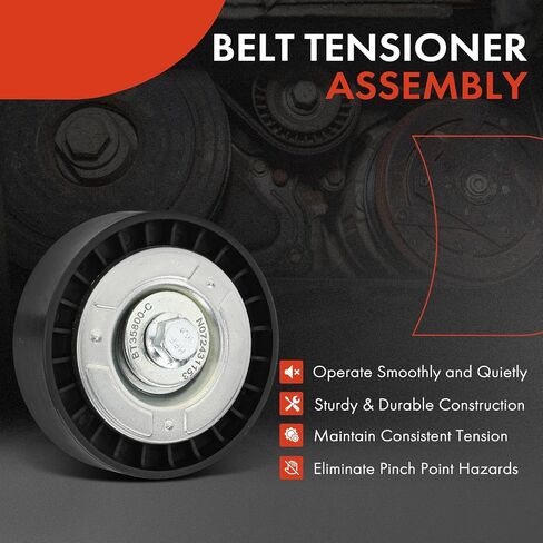A-Premium Belt Idler Pulley Compatible with Ford Explorer 2013-2019, Escape 2013-2019, Fusion 2013-2020, Focus 2013-2018, Edge 2015-2018, Transit Connect, Mustang, Taurus & Lincoln MKZ, MKC, MKT in Saudi Arabia