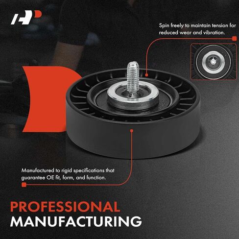 A-Premium Belt Idler Pulley Compatible with Ford Explorer 2013-2019, Escape 2013-2019, Fusion 2013-2020, Focus 2013-2018, Edge 2015-2018, Transit Connect, Mustang, Taurus & Lincoln MKZ, MKC, MKT in Saudi Arabia