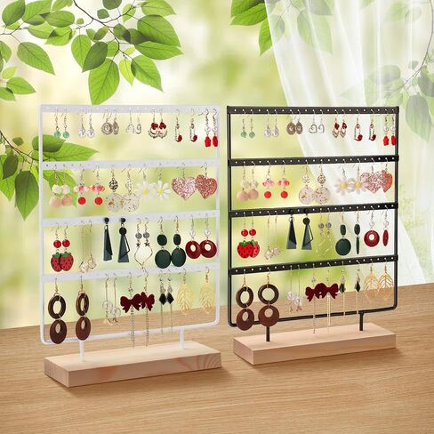 Earring Holder Organizer, Earring Display Stand for Vendors(4 Tiers & 88 Holes) in Saudi Arabia