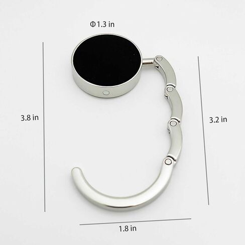 KSMD Compact Round Purse Hooks for Table and Bars,Portable Purse Hanger Organizers Hooks Handbag Holder Pocketbook Holder Bag Storage for Desk Bag,Set of 2 (Letter A) in Kuwait