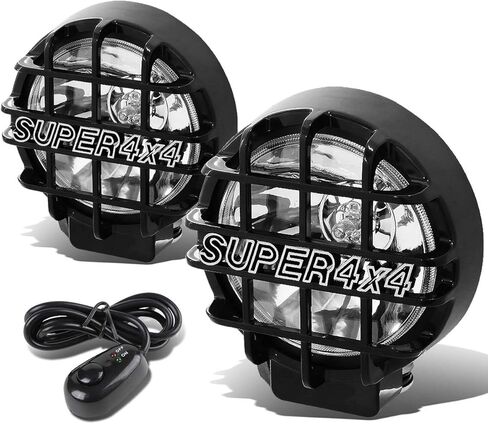 DNA MOTORING FL-6-U+SW-SM-BK 6" Round Fog Lights w/Switch in Kuwait