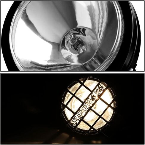 DNA MOTORING FL-6-U+SW-SM-BK 6" Round Fog Lights w/Switch in Kuwait