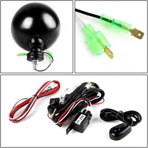 DNA MOTORING FL-6-U+SW-SM-BK 6" Round Fog Lights w/Switch in Kuwait