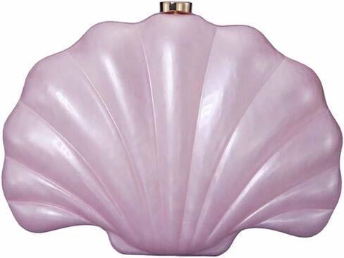 Women Pearl Acrylic Clutch Shell Pearl Clutch Shell Purse Chain Shoulder Bag Ladies Wedding Clutch Prom Evening Handag in Kuwait