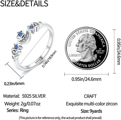 KUNSIR 925 Silver Rings for Women Cubic Zirconia Ring Rings for Women Sterling Silver Rings Wedding Band Rings Gift Ring Sterling Silver Rings Size 7-9 in Kuwait