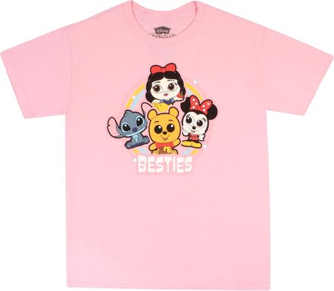 Disney Doorables Mickey Mouse Minnie Mouse Lilo and Stitch Girls Graphic Tees Short Sleeve T Shirts 2 Pack Girls Clothing in Kuwait