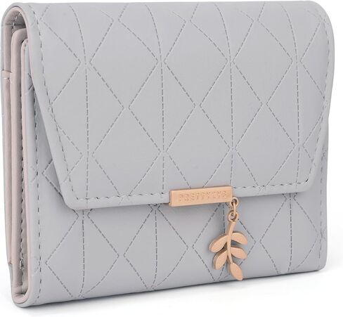 UTO RFID Wallet for Women PU Leather Leaf Pendant Card Holder Phone Checkbook Organizer Zipper Coin Purse in Kuwait