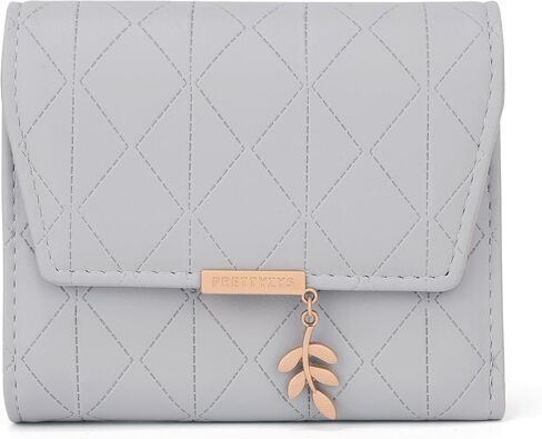 UTO RFID Wallet for Women PU Leather Leaf Pendant Card Holder Phone Checkbook Organizer Zipper Coin Purse in Kuwait