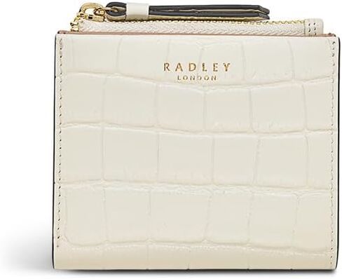 RADLEY Chancery Row - Faux Croc Small Bifold Purse, Black in Saudi Arabia