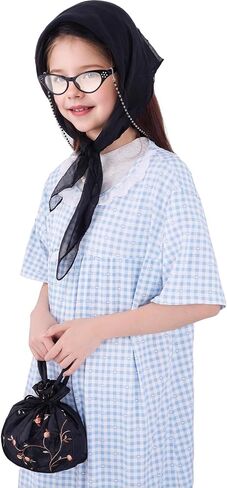 Old Lady Costume Accessories 100th Day of School Dress Up Accessories Set Old Lady Granny Costume Cosplay Halloween in Kuwait