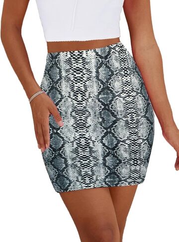 Women's Mini Pencil Skirt - High Waisted Bodycon Summer Casual Y2K Going Out Tight Skirts in Kuwait