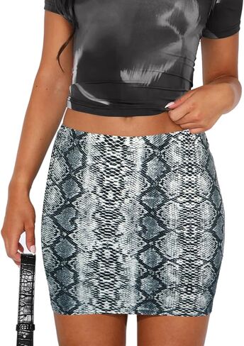 Women's Mini Pencil Skirt - High Waisted Bodycon Summer Casual Y2K Going Out Tight Skirts in Kuwait
